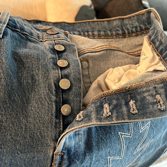 Levi’s Limited Edition Embroidered Western 501 S Women’s Skinny Straight 31X30 - Picture 12 of 16